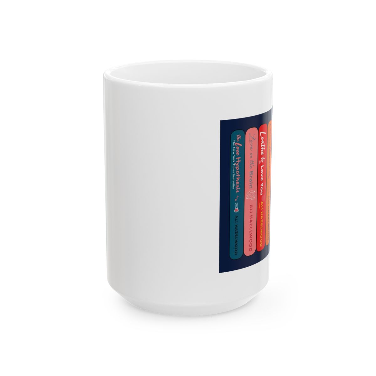 Ali Hazelwood Book Lover Mug: STEM Romance, Nerdy Couple Art - alternate angle 2, merchandise