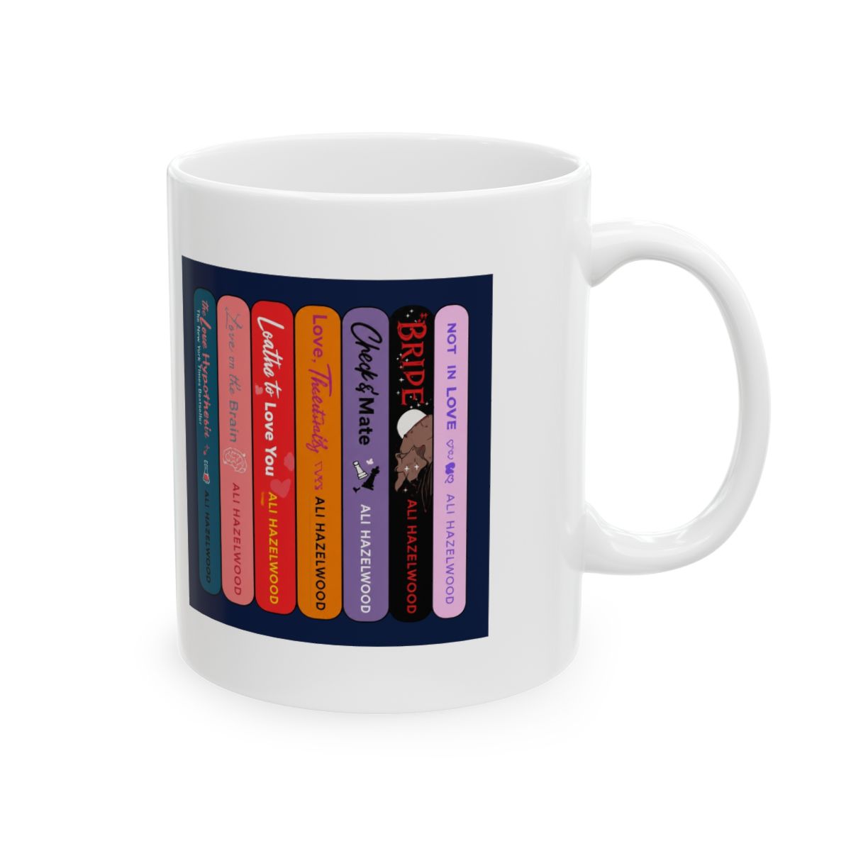 Ali Hazelwood Book Lover Mug: STEM Romance, Nerdy Couple Art