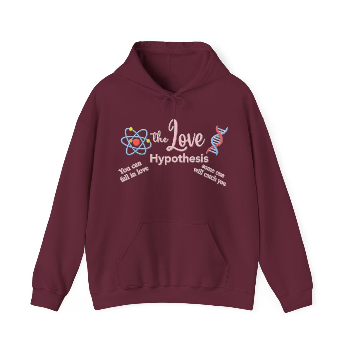 The Love Hypothesis Inspired Hoodie and Hoodie, Ali Hazelwood Book Club Merch, Romance Booktok Gifts - alternate angle 2, merchandise