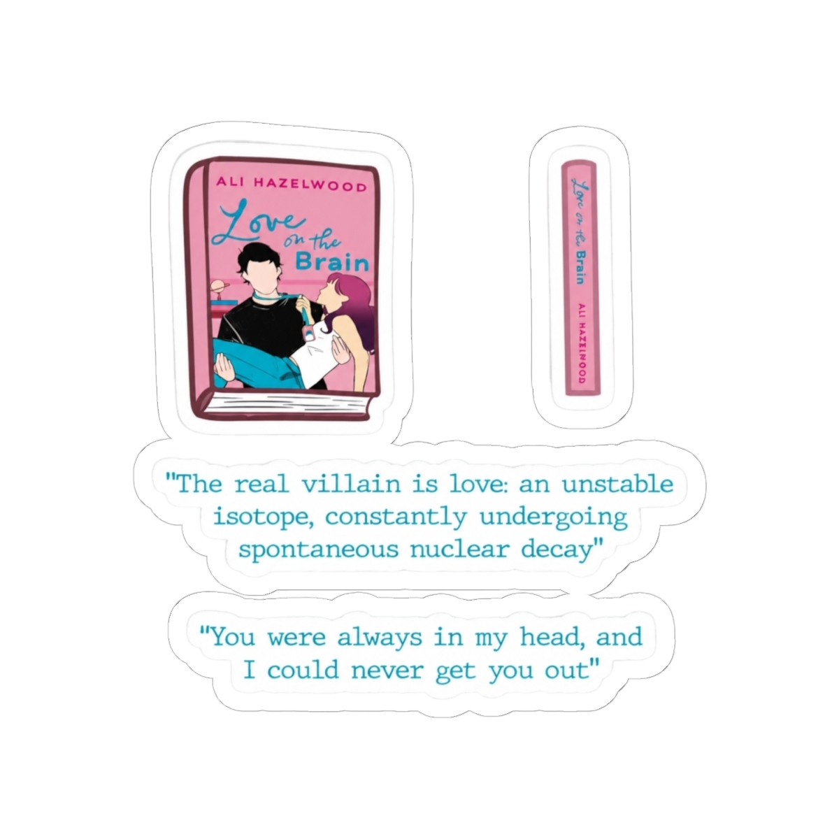 Love on the Brain Book Journaling Set | Ali Hazelwood - alternate angle 1, merchandise