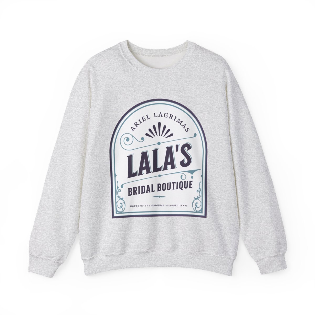 Lala's Bridal Boutique Heavyweight Sweatshirt | Ali Hazelwood - alternate angle 2, merchandise